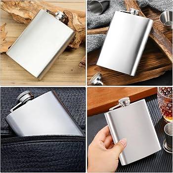 قمقمه کتابی استیل سایز 8oz گنجایش 250 میل